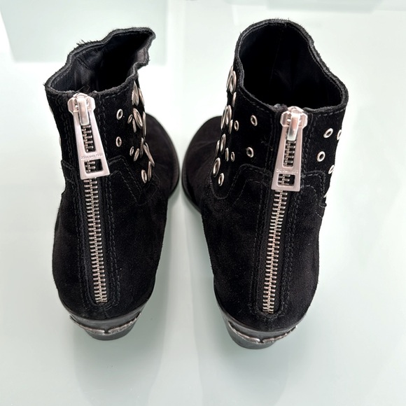 Zadig & Voltaire 100% leather black Boots with silver metal studs EUR size 36 - Picture 8 of 16